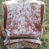 Cowhide Backpack Hair On Brown And White