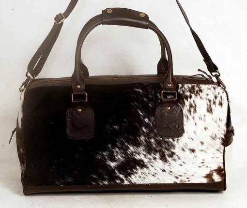 Real cow hide hairon leather bag