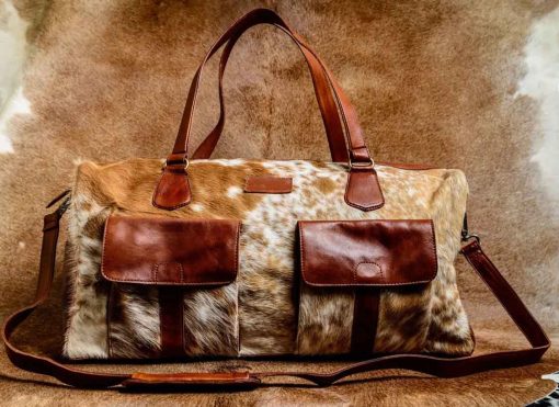 Cow Hide Weekend Bag
