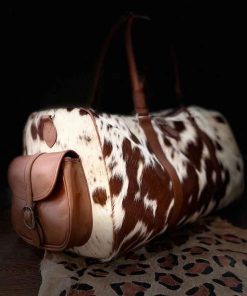 Leather Hairon Duffel Bag