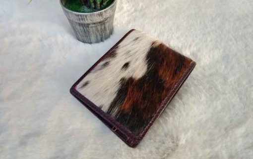 Men's Leather Wallet Hair-on