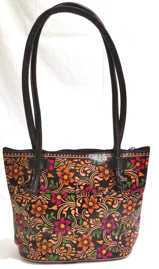 Painted Leather Bag