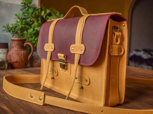 Leather Laptop Briefcase