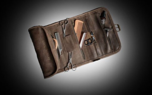Leather Wash roll Travel toiletry bag Leather Dopp kit Barber toiletry case Leather organizer Hanging toiletry bag